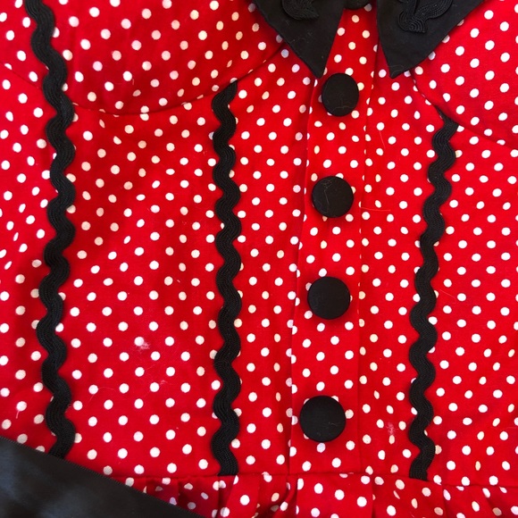 Hell Bunny Vixen polka dot pin up dress (Small) - Picture 2 of 5